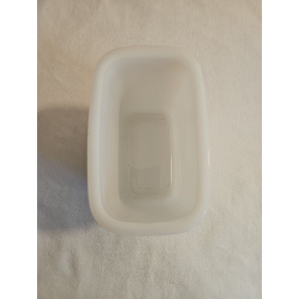 Vintage Replacement Hazel Atlas Milk Glass Refrigerator Dish - Picture 5 of 6
